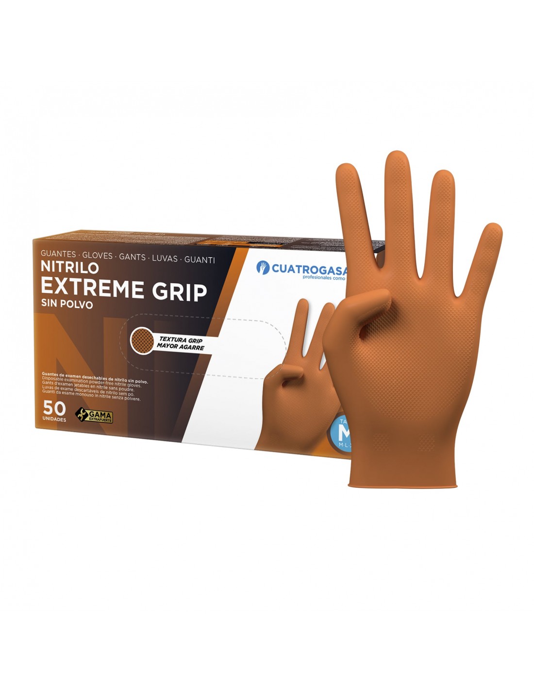 Guante de Nitrilo Extreme Grip Lite 50 Uds Tamaño M