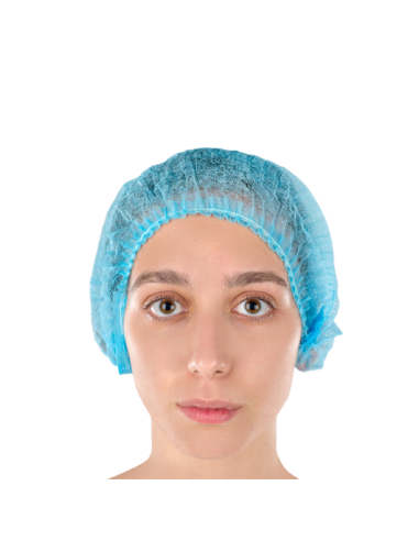 Gorro clip en polipropileno (Azul - 100 Uds)