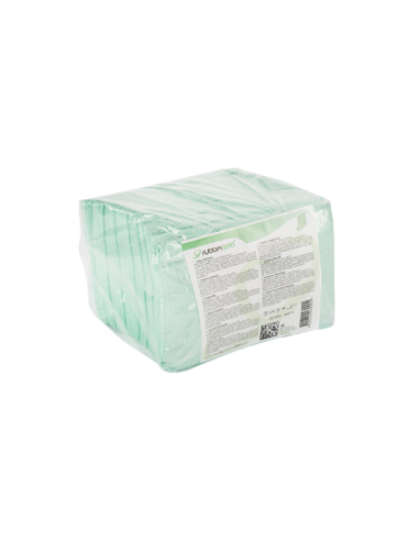 Babero dental impermeable en papel y polietileno (Verde - 100 Uds)