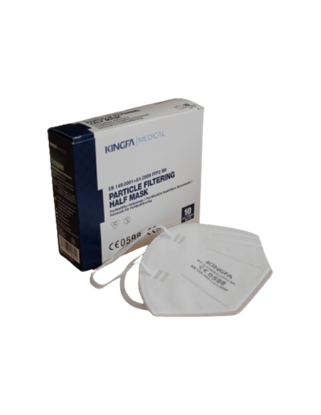 Mascarilla desechable Kingfa (Blanca - FFP2 - 10 Uds)