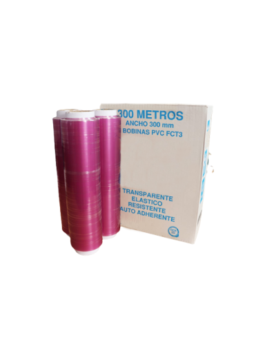 Film Profesional Granel 8 micras Alimentario 300 mm x 300 m (Pack 3 Uds)