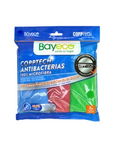 Bayetas antibacterias copptech (Bayeco - 3 Uds)