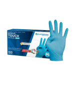 Guantes de Nitrilo Touch (Azul - Cuatrogasa - 100 Uds)