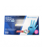 Guantes de Nitrilo Touch (Azul - Cuatrogasa - 100 Uds)
