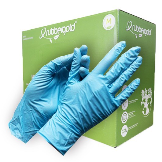 Caja de guantes de nitrilo azul, Euromix