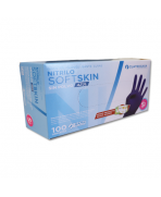 Guantes de Nitrilo Softskin (Azul - Cuatrogasa - 100 Uds)