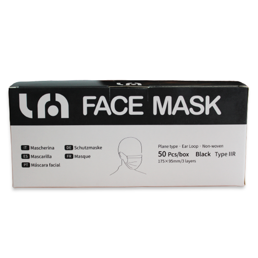 Mascarilla Face Mask (Negra - 50 Uds)