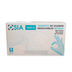 Guantes de Nitrilo Sia (Azul - 100 Uds) 2