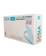 Guantes de Nitrilo Sia (Azul - 100 Uds)