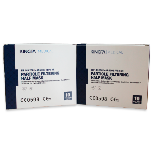 Mascarilla desechable Kingfa (Blanca - FFP2 - 10 Uds)