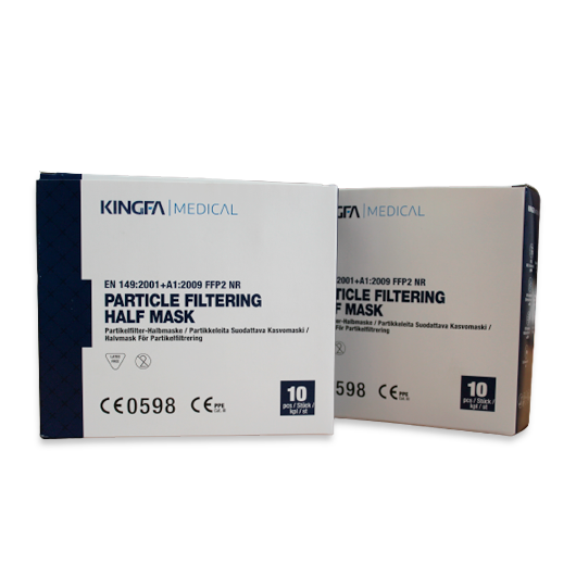 Mascarilla desechable Kingfa (Blanca - FFP2 - 10 Uds)