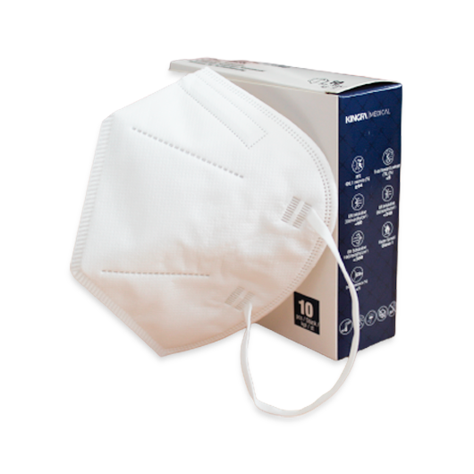 Mascarilla desechable Kingfa (Blanca - FFP2 - 10 Uds)