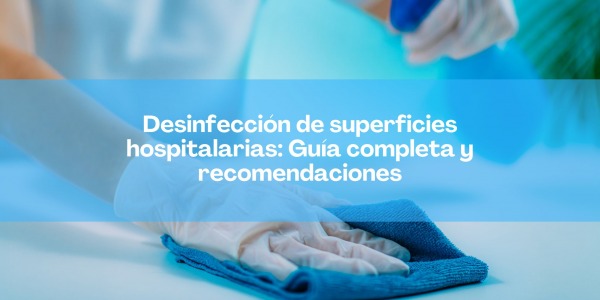 Desinfección de superficies hospitalarias: Guía completa y recomendaciones